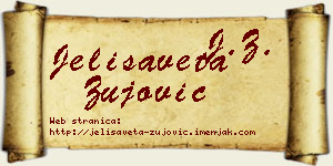 Jelisaveta Žujović vizit kartica